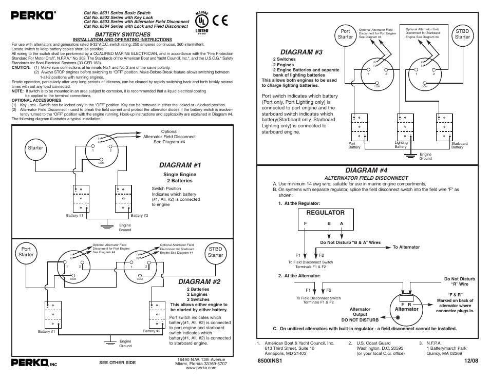 perko 2 battery wiring diagram