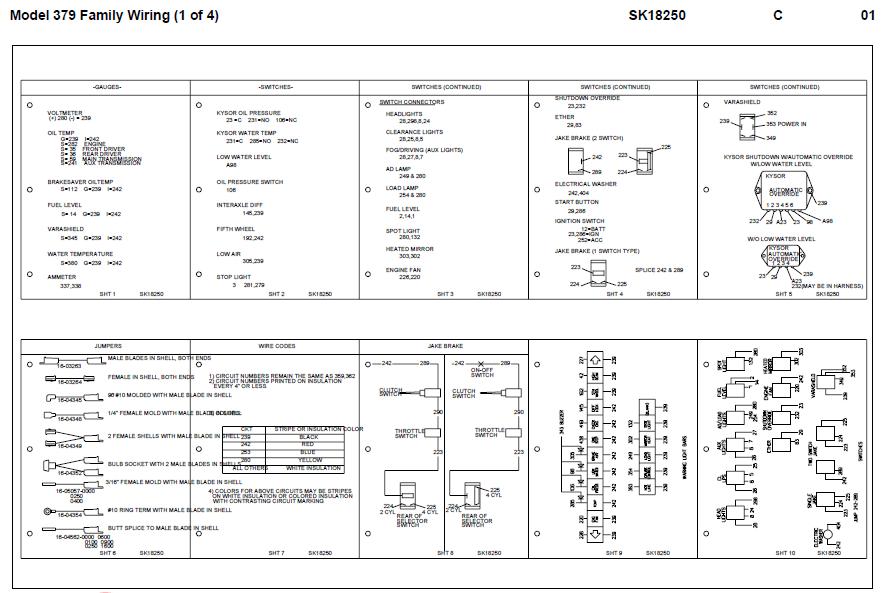 peterbilt 387 fuse panel diagram