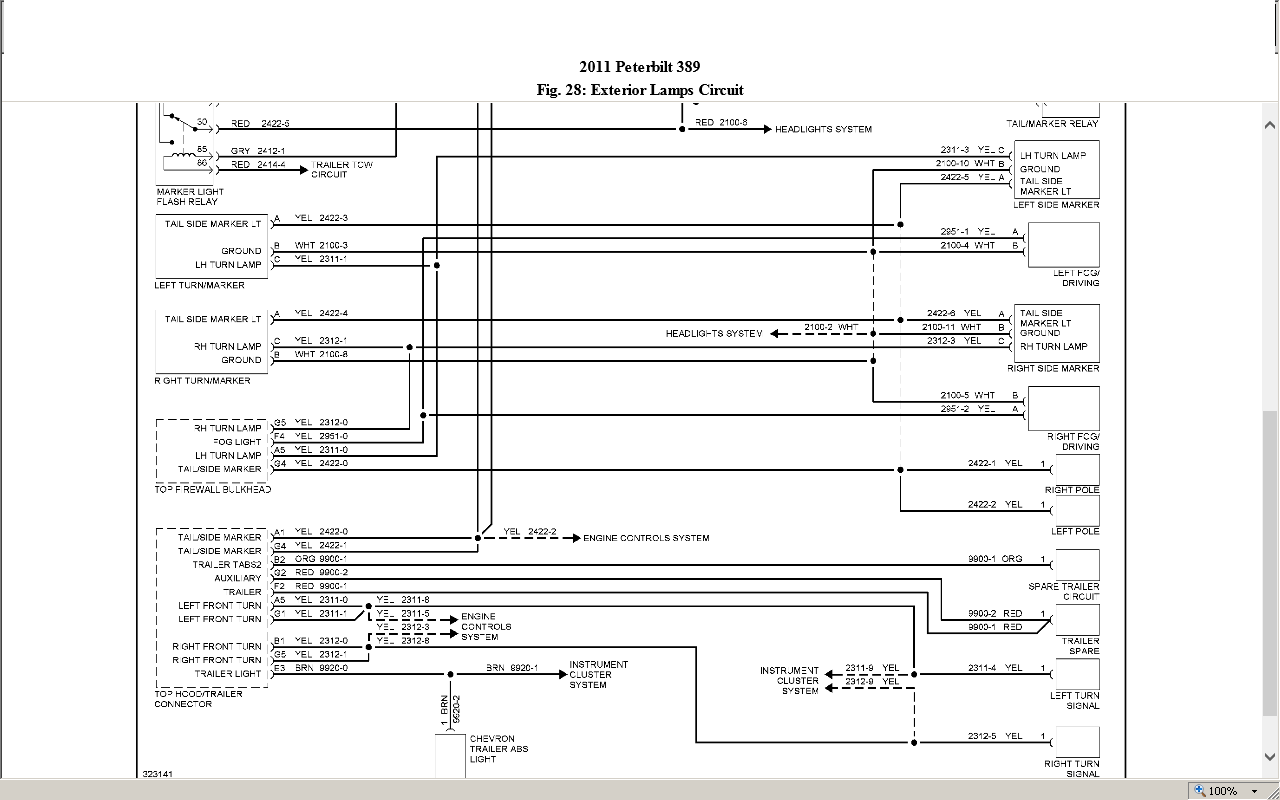 peterbilt 387 fuse panel diagram