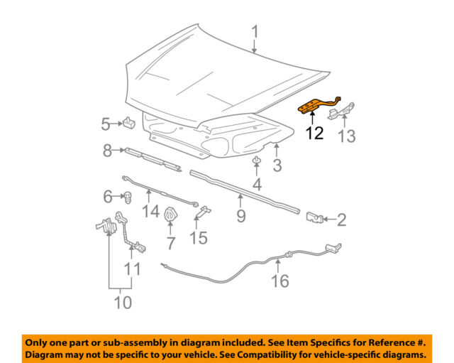 peterbilt hood hinge diagram