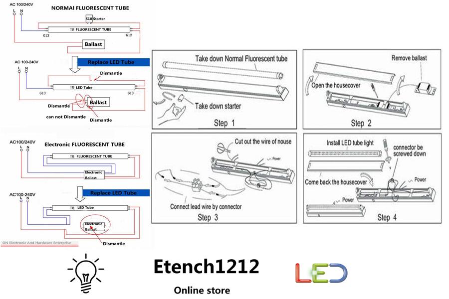 philips led t8 wiring diagram