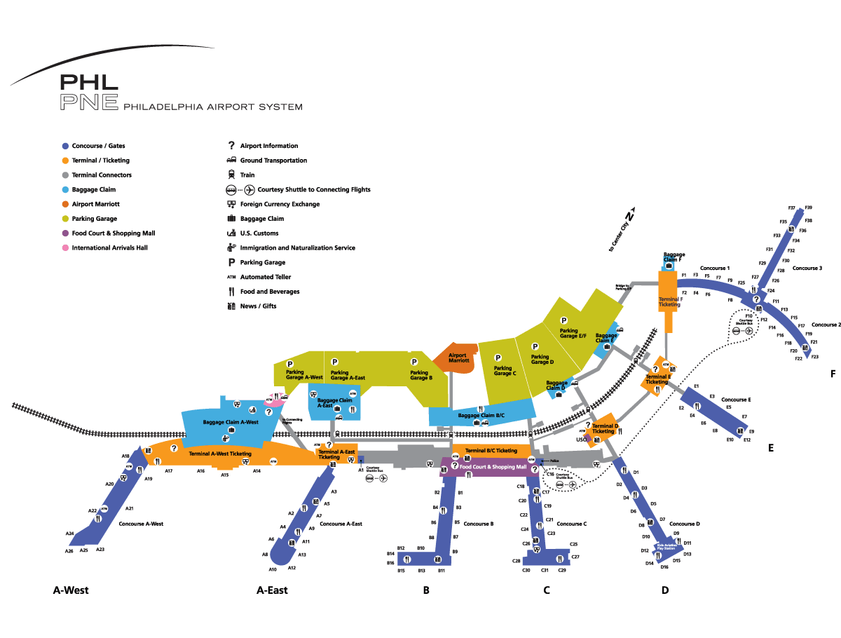 phl airport diagram