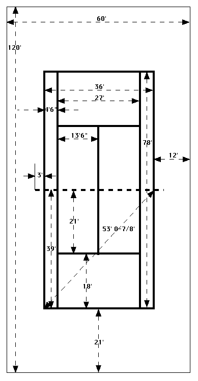 pickleball court diagram