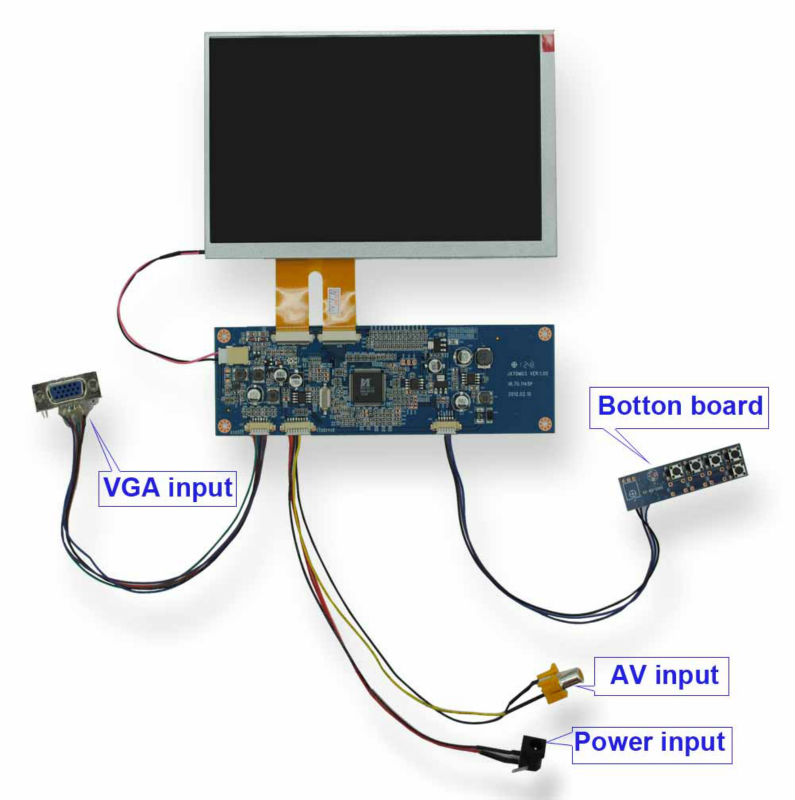 pillow tft lcd color monitor wiring diagram