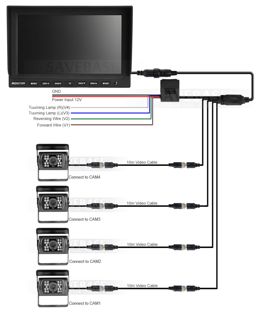 pillow tft lcd color monitor wiring diagram