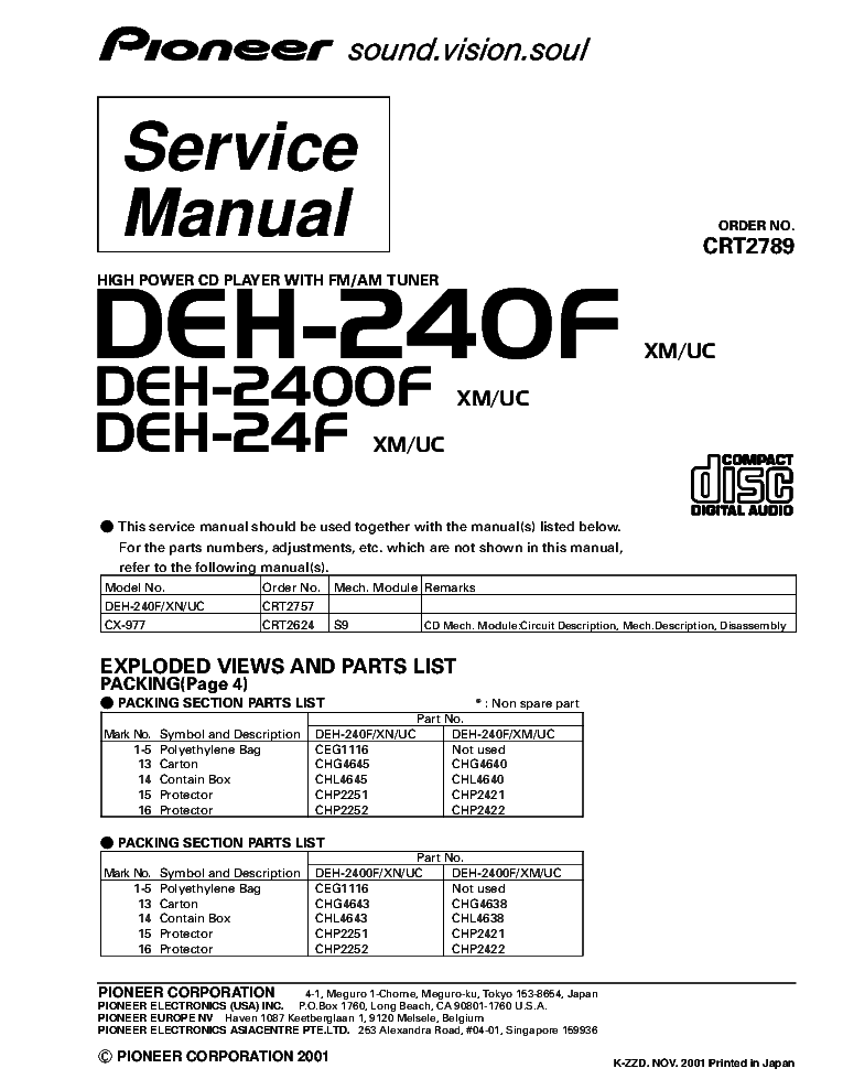 pioneer 290bt wiring diagram