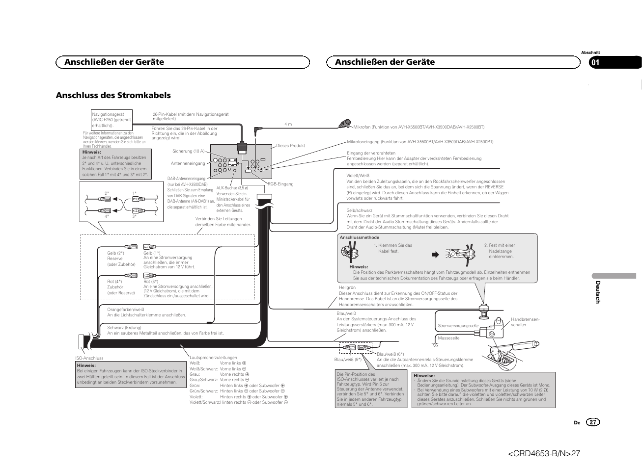 pioneer avh x1500 wiring diagram