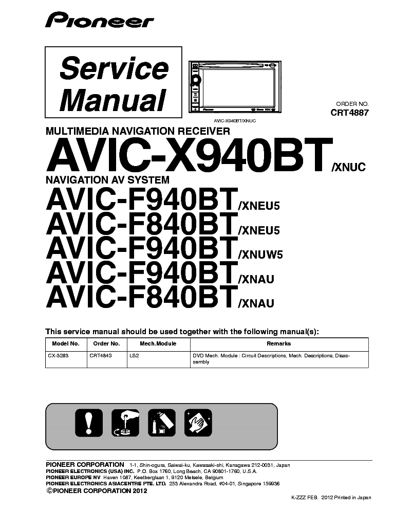 pioneer avic x940bt wiring diagram