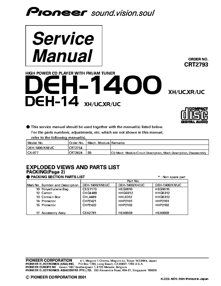 pioneer deh-24ub wiring diagram