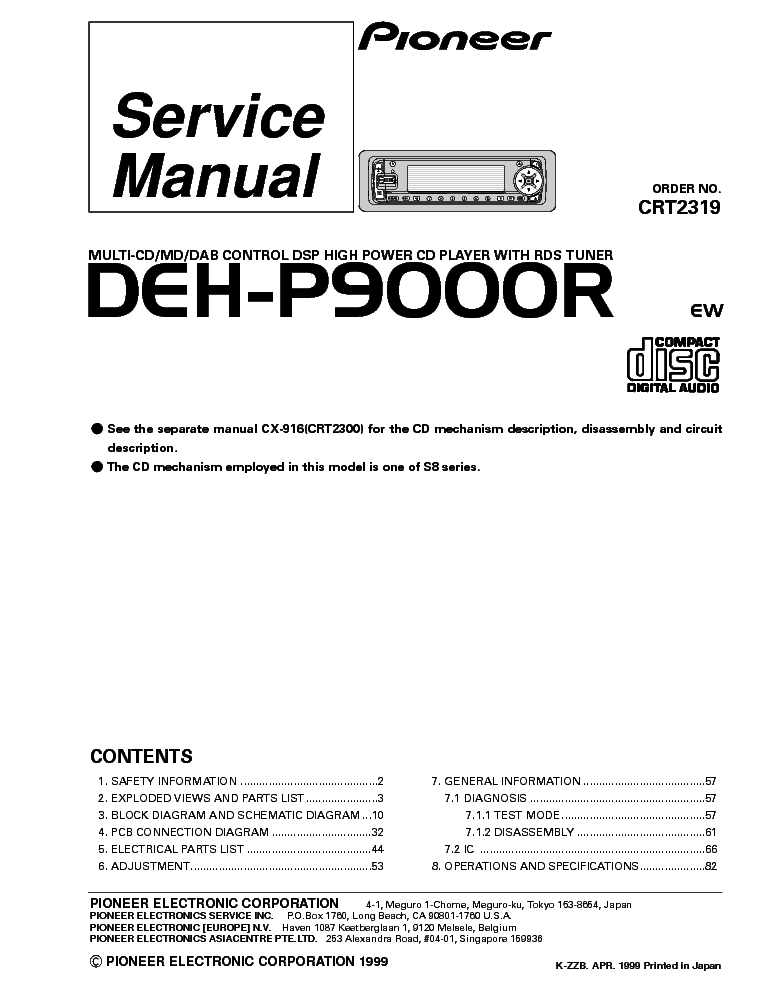 pioneer deh 3400ub wiring diagram