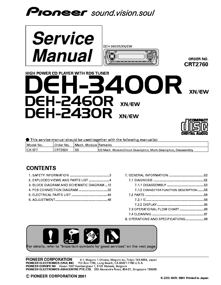 pioneer deh-44hd wiring diagram