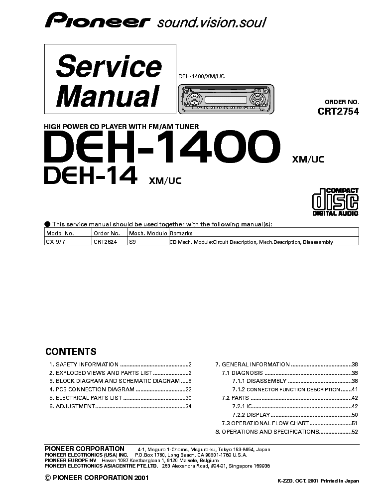 pioneer deh 5250sd wiring diagram