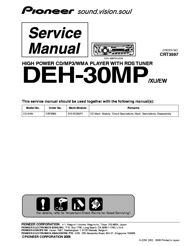 pioneer deh-80prs wiring diagram