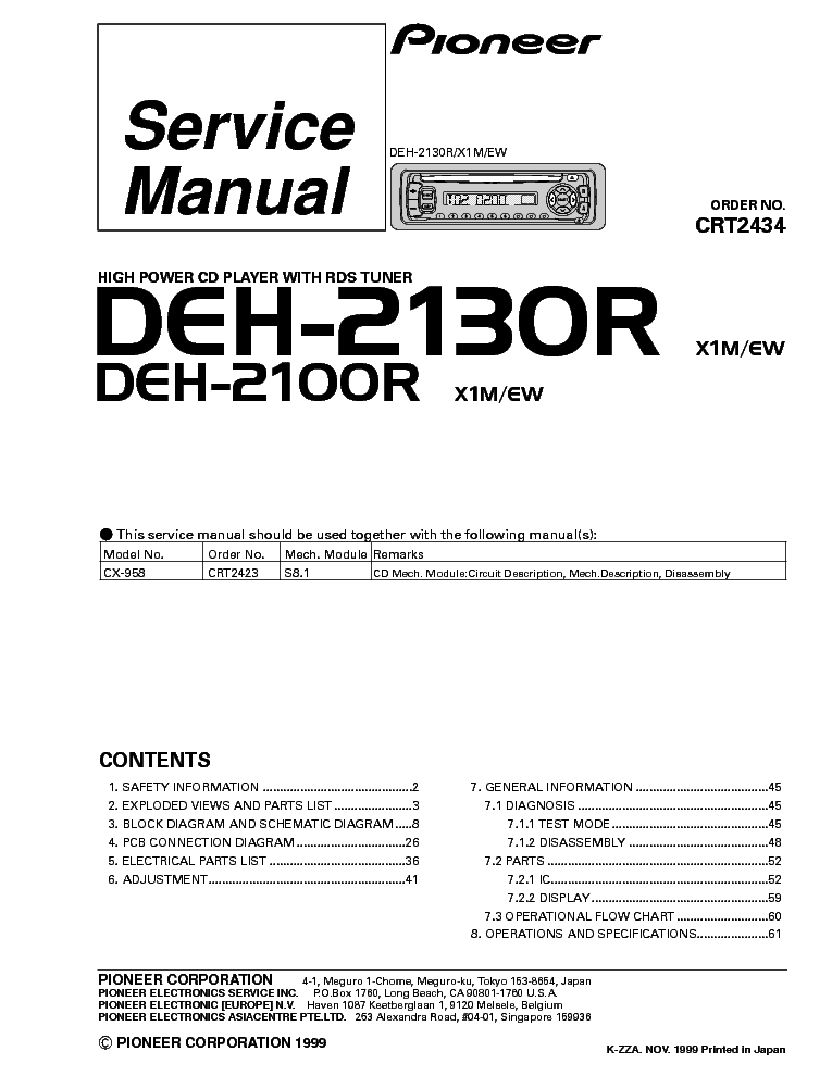 pioneer deh-p4901b wiring diagram