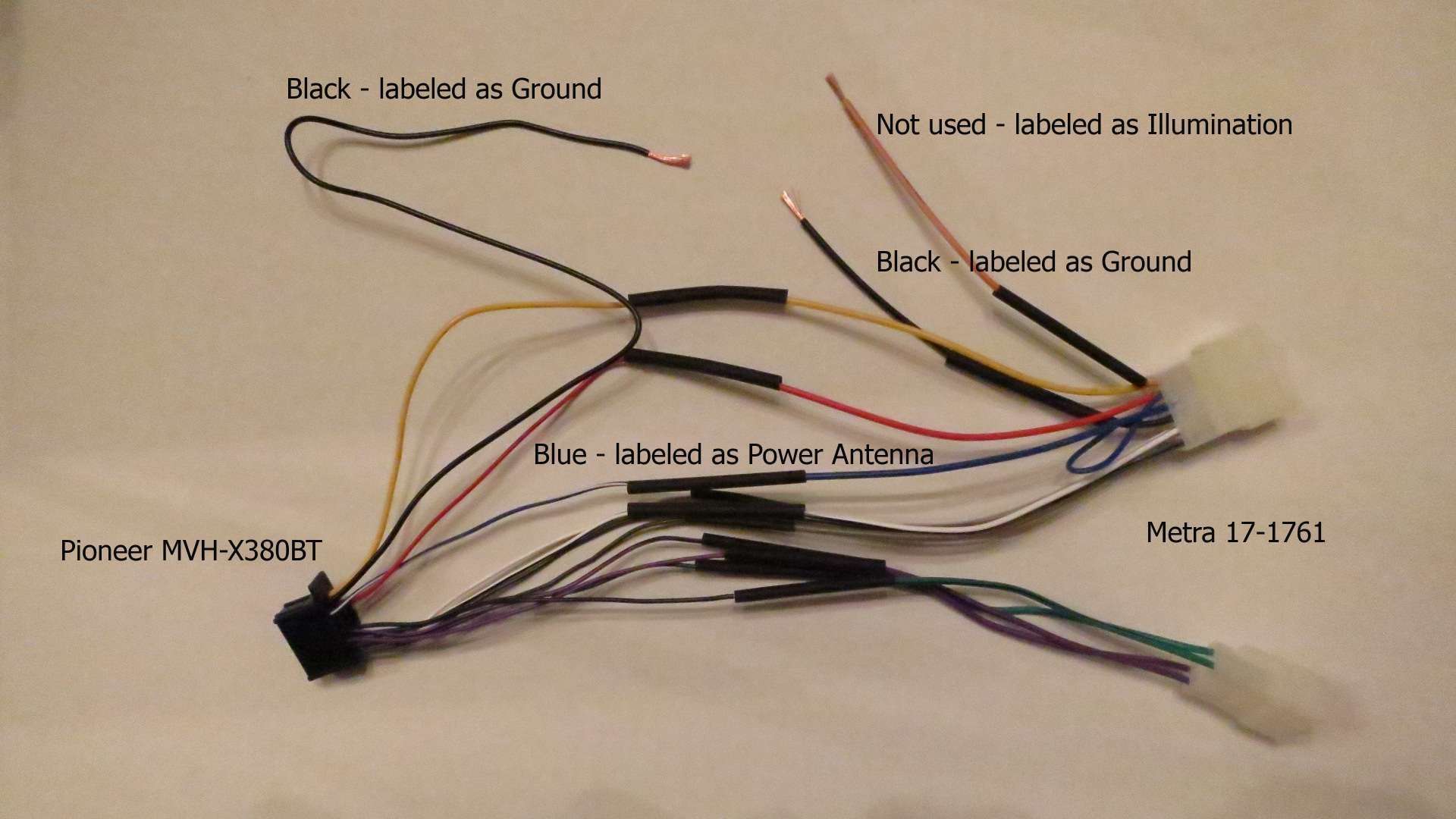 Pioneer Mvh X380bt Wiring Diagram