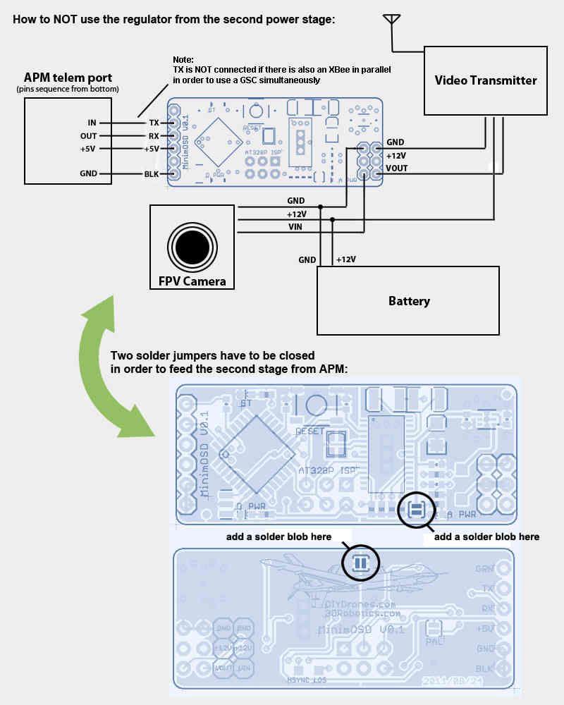 pixhawk mini osd module wiring diagram