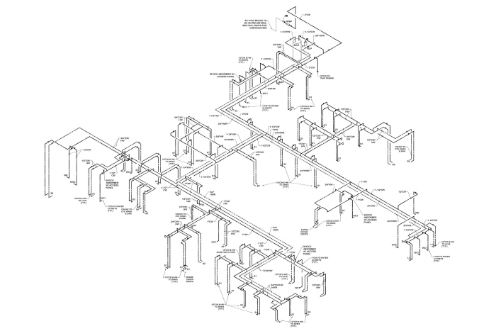 plumbing riser diagram example