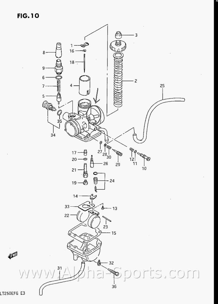 polaris 250 trail boss carburetor diagram
