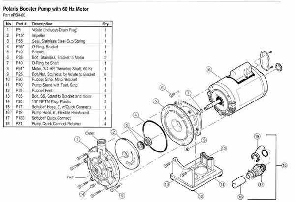 polaris pb4 booster pump wiring diagram