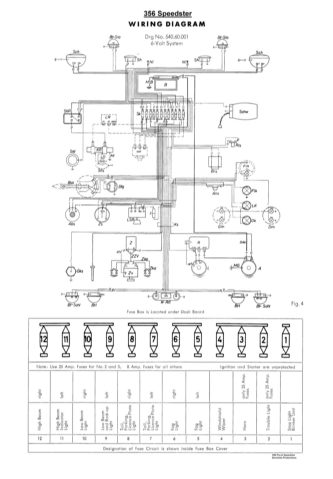 porsche 356c wiring diagram