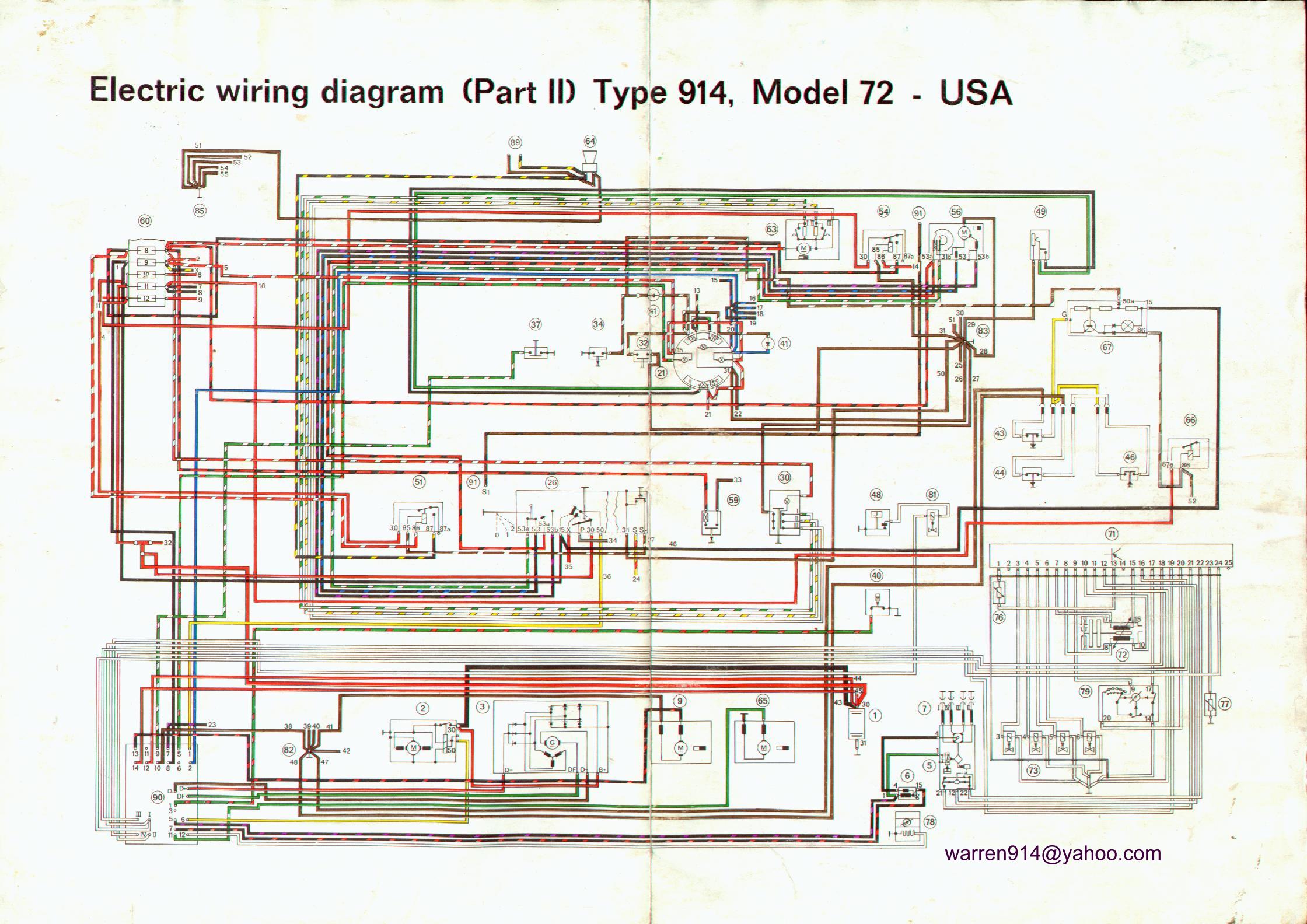 porsche 356c wiring diagram