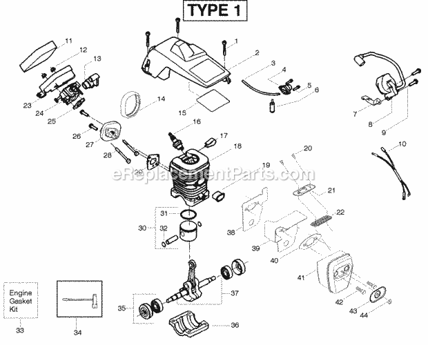 poulan 2450 chainsaw fuel line diagram