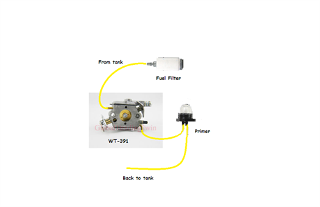 poulan pro 262 fuel line diagram