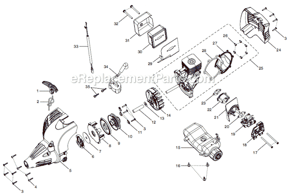 poulan pro pp2822 parts diagram