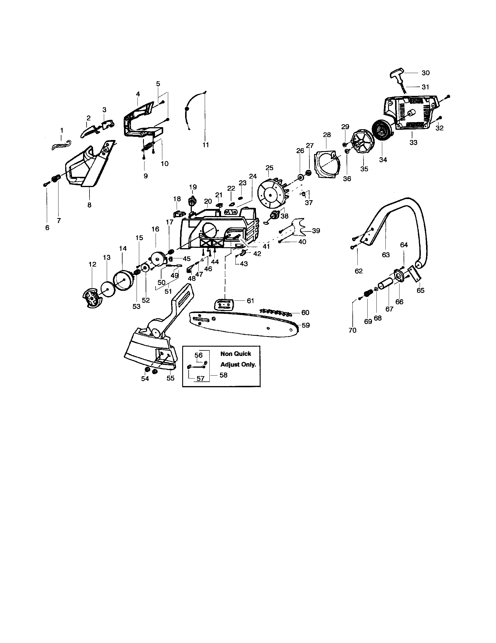 poulan pro pp3516avx parts diagram