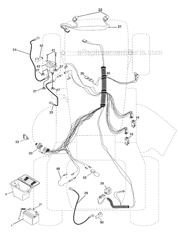 poulan riding mower wiring diagram