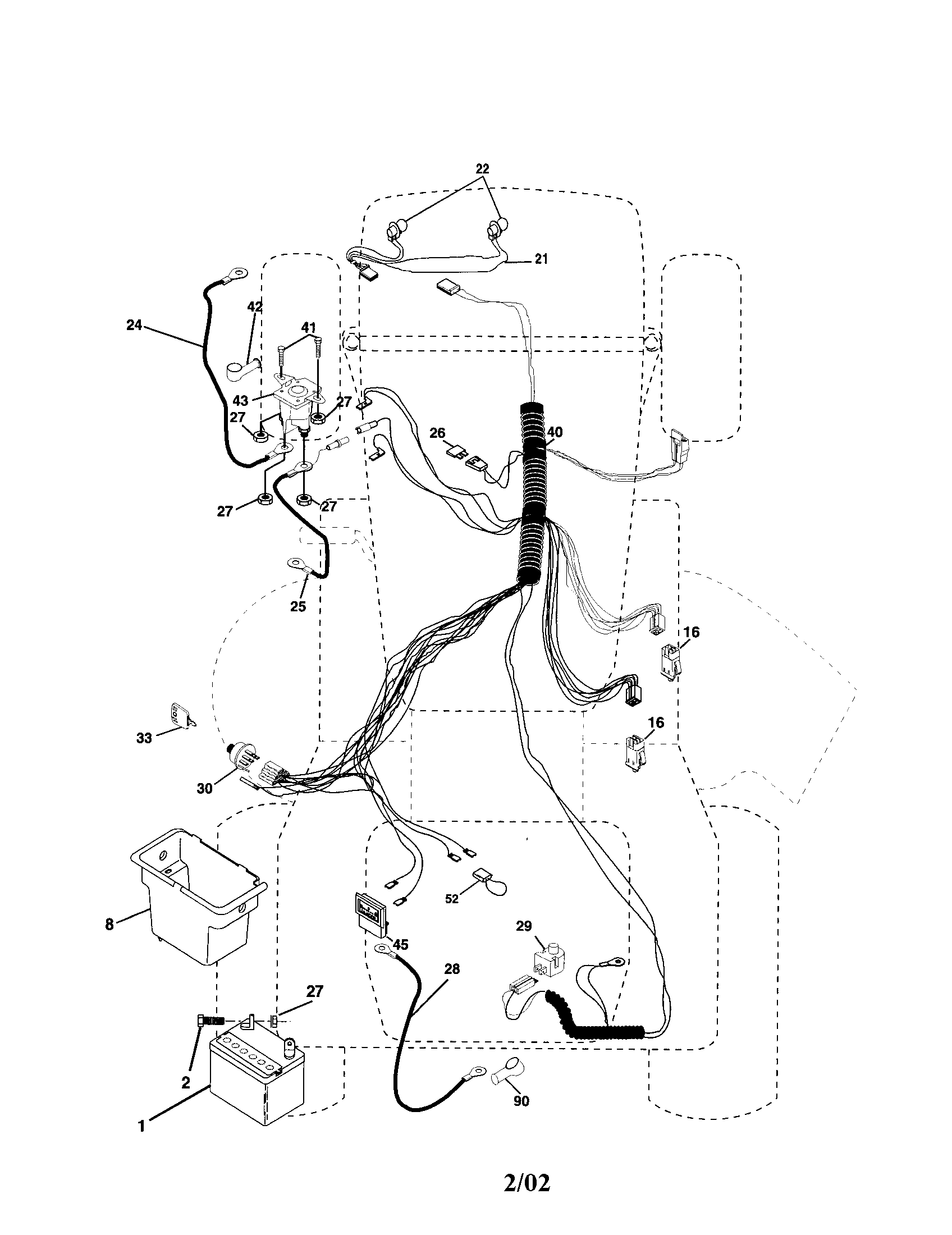 poulan riding mower wiring diagram