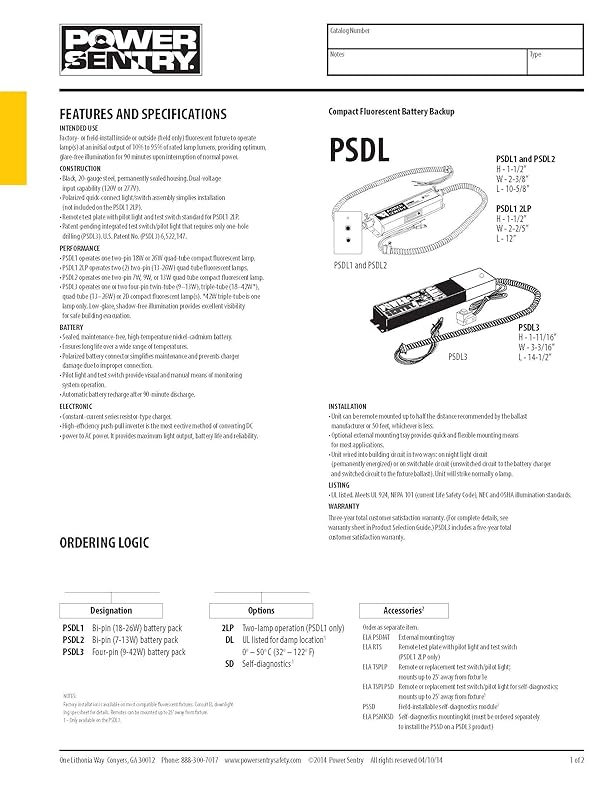 power sentry emergency ballast wiring diagram