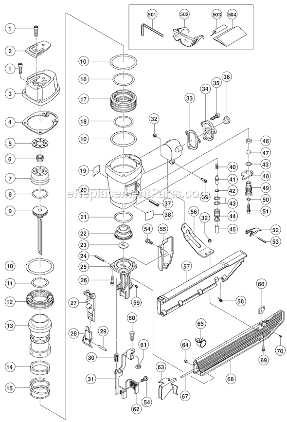 powershot stapler assembly diagram