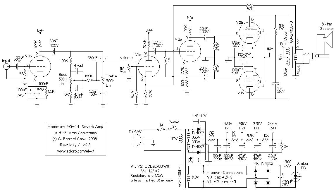 preamp tube wiring diagram v1a vs v1b