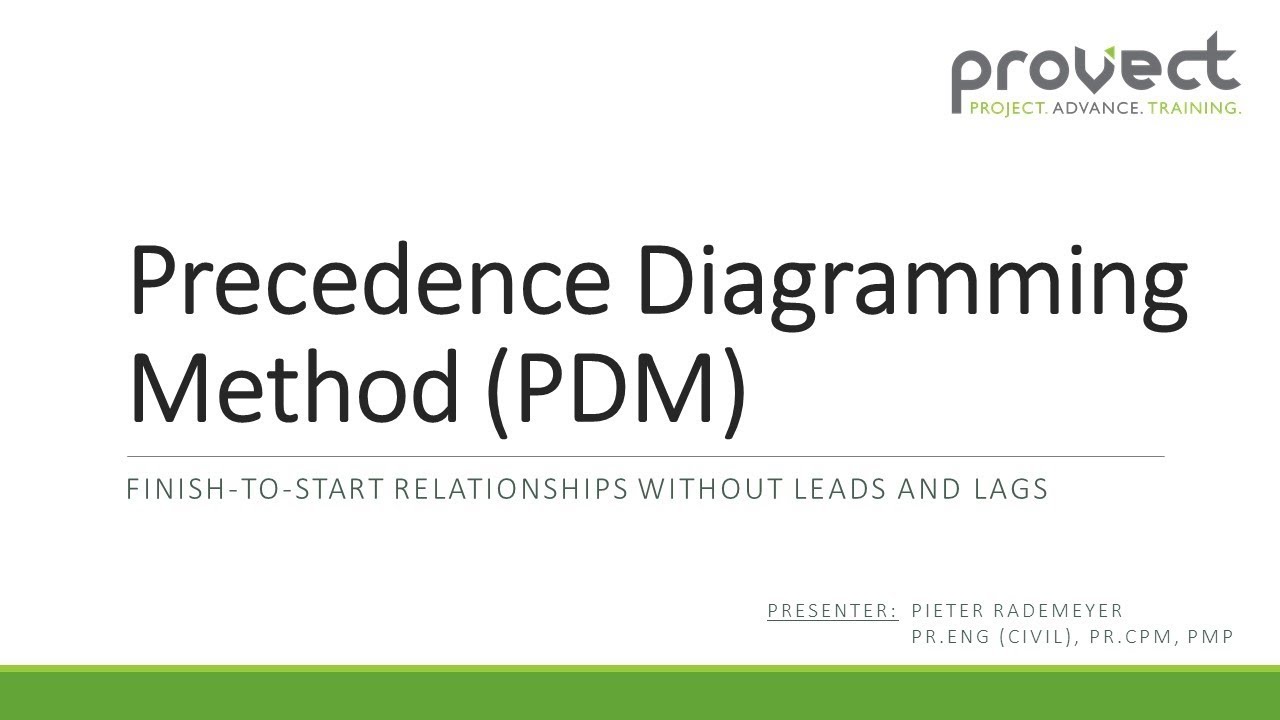 precedence diagramming method pmp