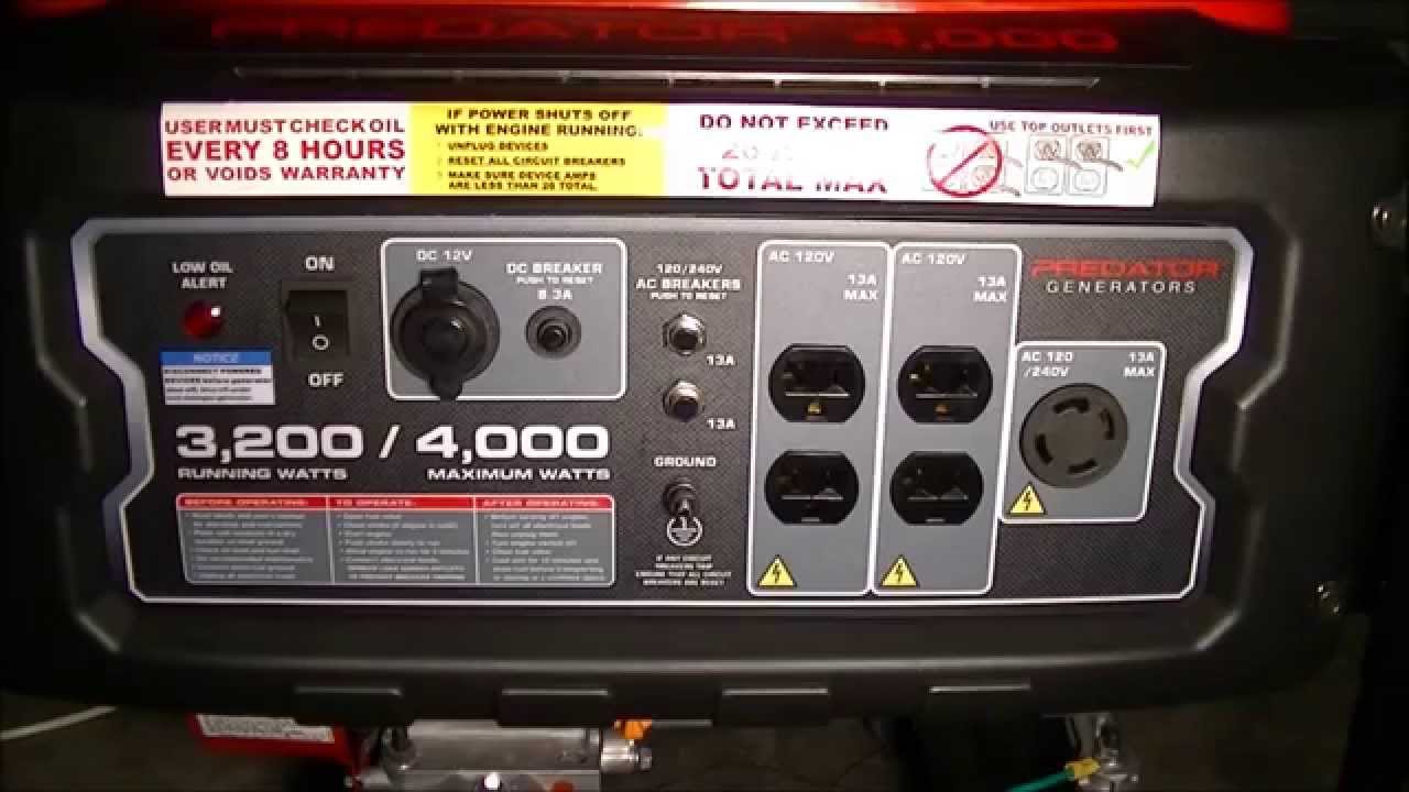 predator 4000 generator wiring diagram