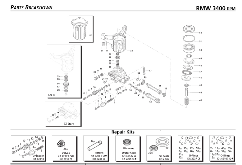 pressure washer unloader valve diagram
