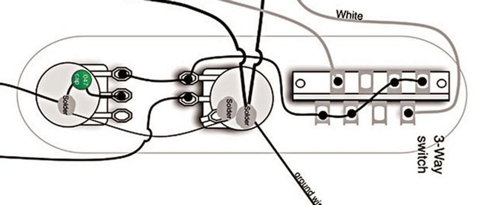 prewired telecaster control plate wiring diagram