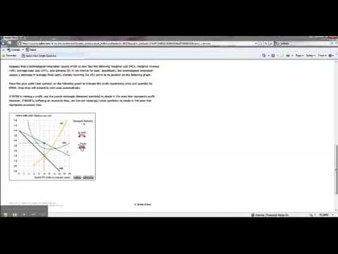 profit maximization in the cost curve diagram aplia