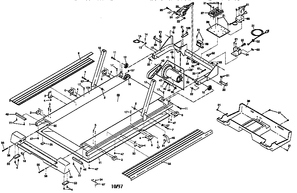 proform 540s treadmill wiring diagram