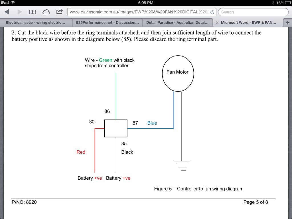 proform electric water pump wiring diagram