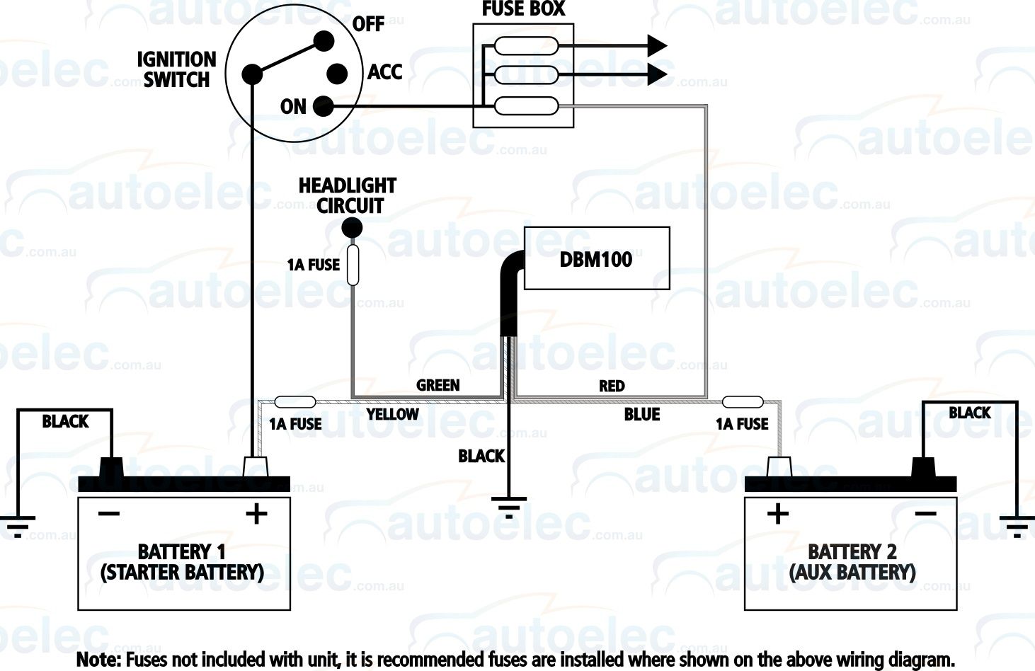 projecta dual battery system wiring diagram