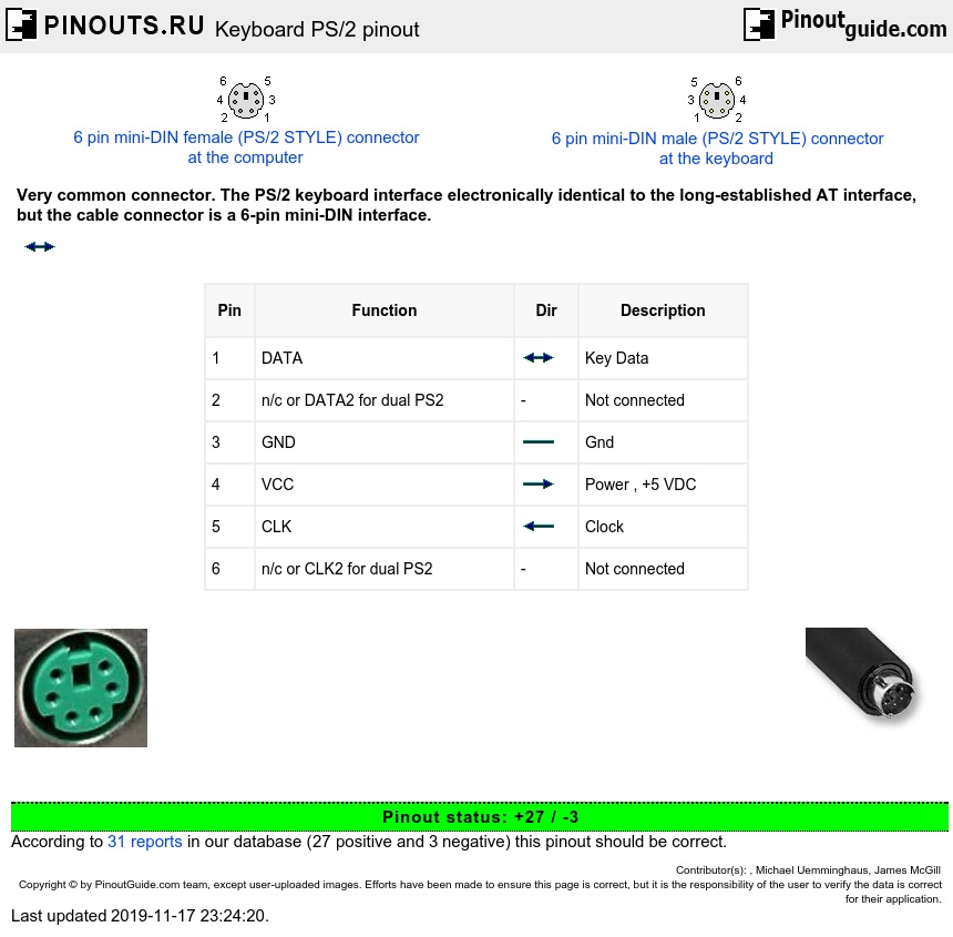 ps2 keyboard to usb wiring diagram