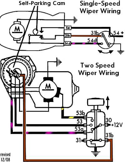 pulse wiper motor wiring diagram chevrolet