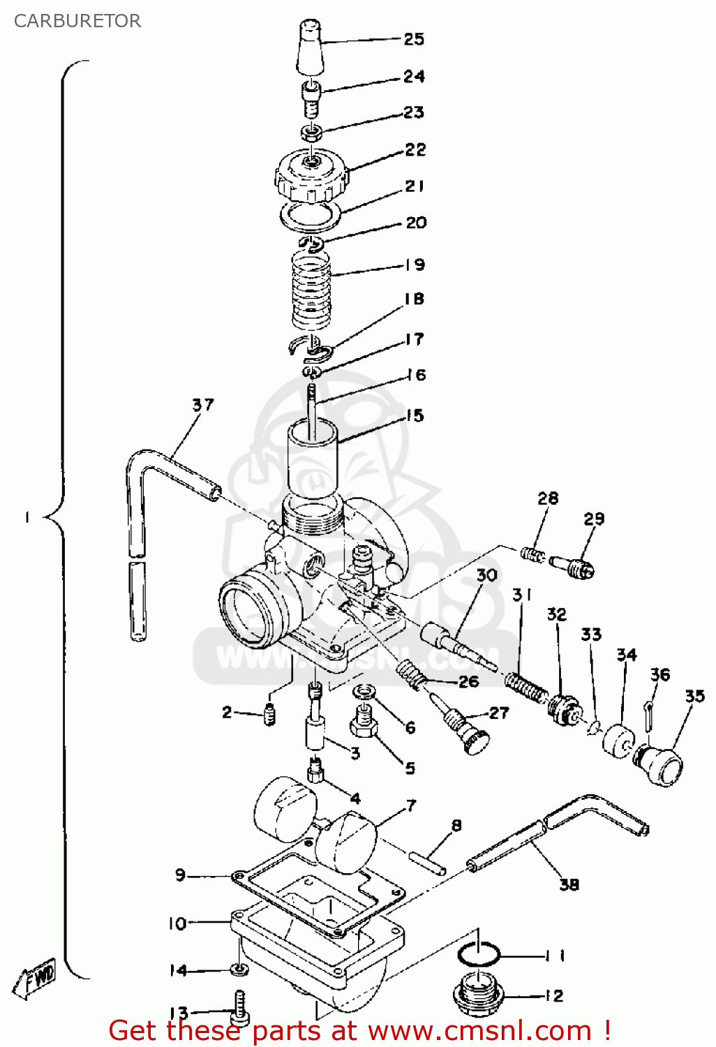 pw80 carb diagram