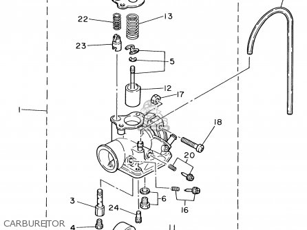 pw80 carburetor hose diagram