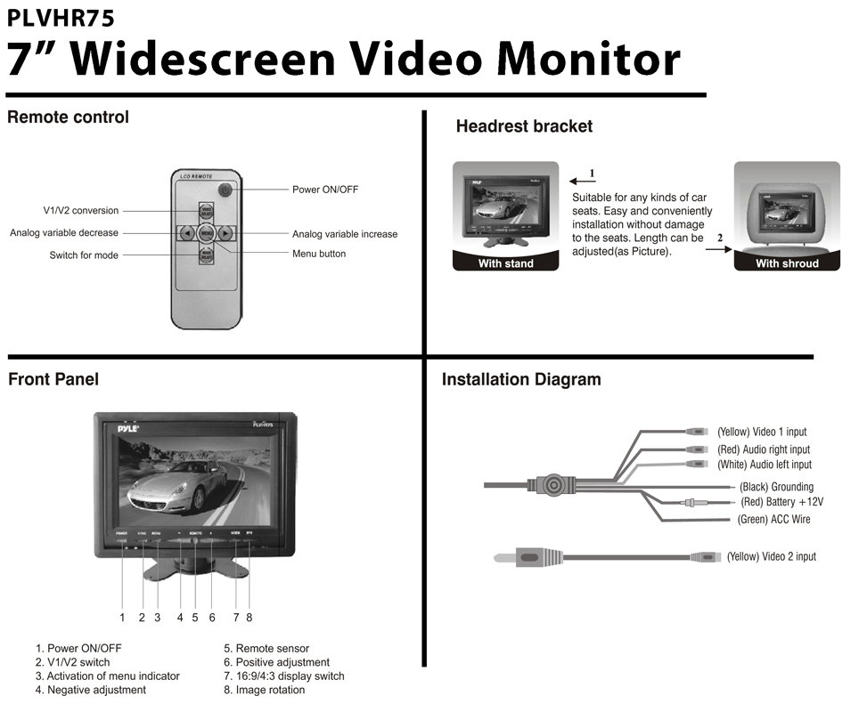 pyle pldd75bg wiring diagram