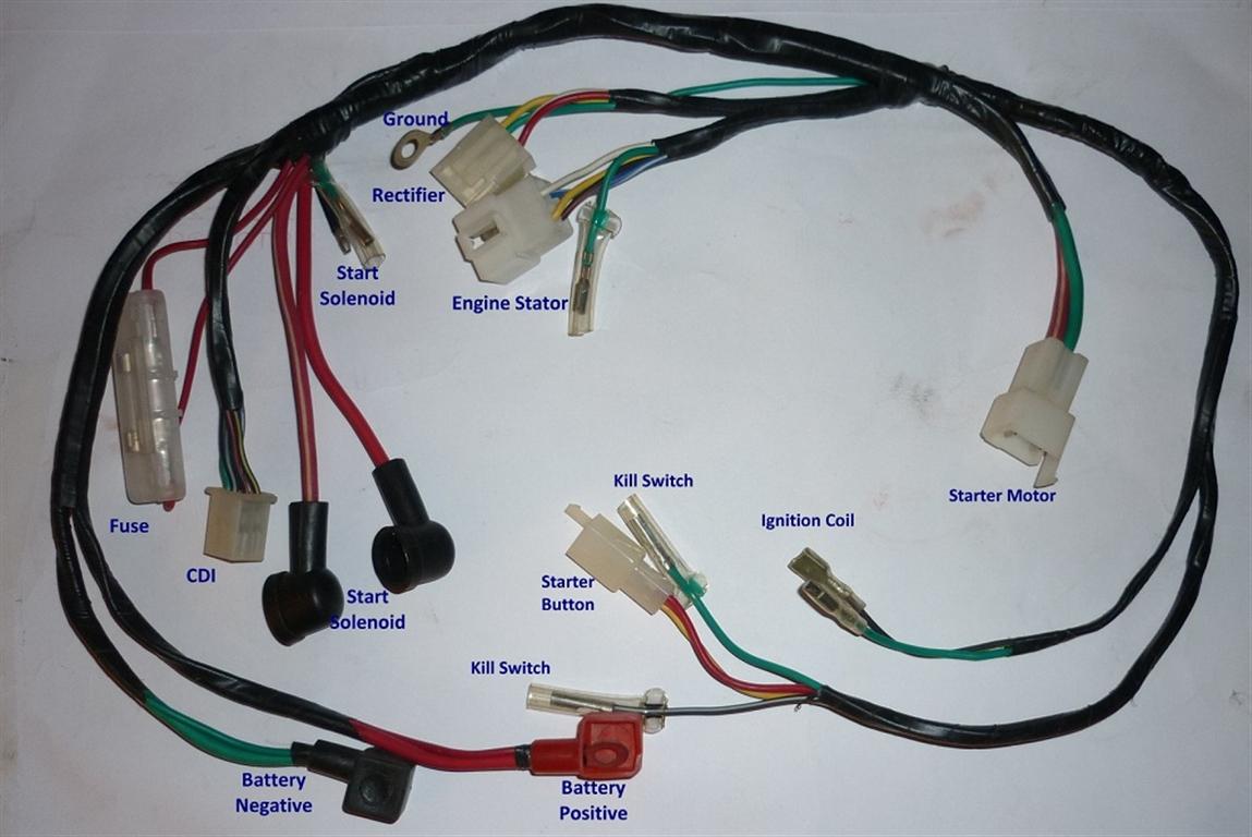 qiye mini atv wiring diagram