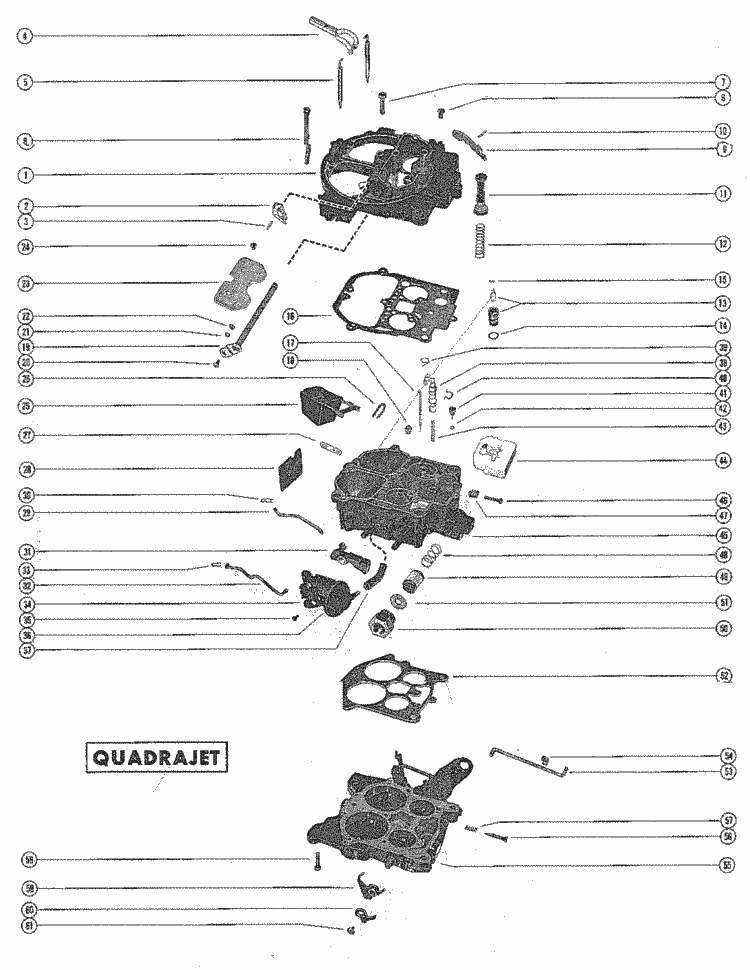 quadrajet parts diagram