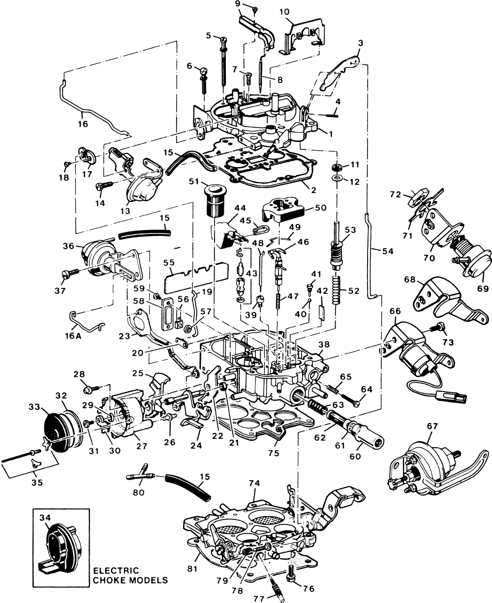 quadrajet parts diagram